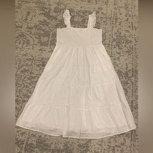 J. Crew smocked tiered midi dress